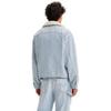 Levis X Erl Collaboration Series FW23 Vintage Plush Collar Button Denim Jacket Unisex Jacket Light-Blue A54960000