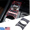 5pc Piano Black Gear Shift Panel Button Trim Sticker For Jaguar XJ X351 10-19 US