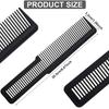 12pcs Hair Cutting Comb Fine Tooth Styling Barber Styling Carbon Fiber Hairdressing Combs Anti-Static Comb for Home Salon Barber