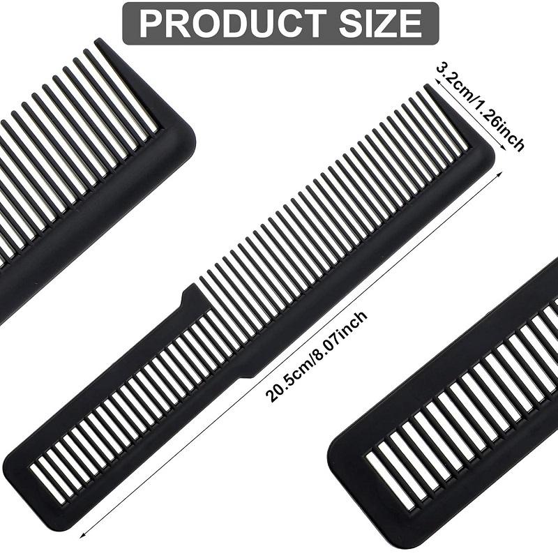 12pcs Hair Cutting Comb Fine Tooth Styling Barber Styling Carbon Fiber Hairdressing Combs Anti-Static Comb for Home Salon Barber