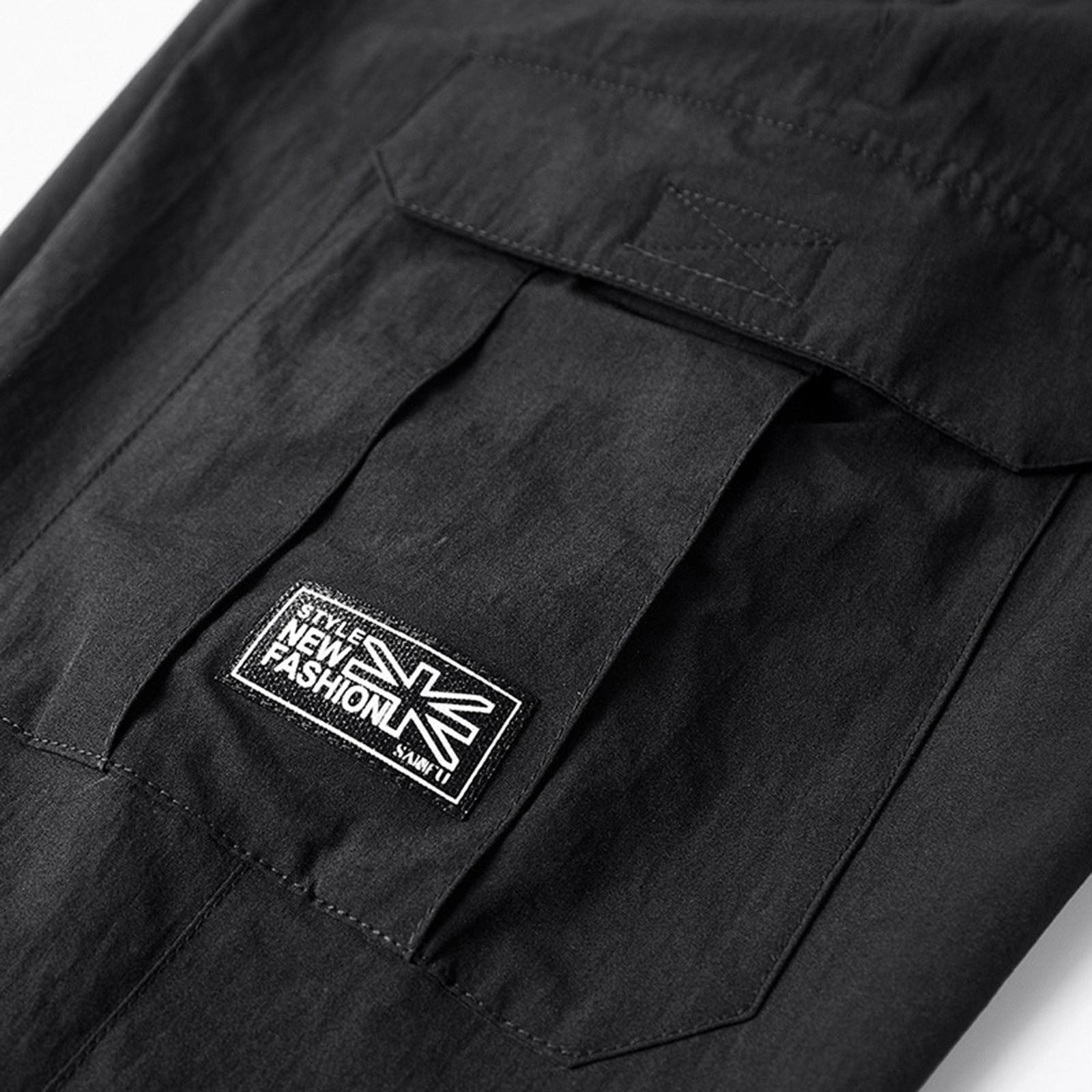 Мужские летние тонкие быстросохнущие пляжные повседневные спортивные брюки большого — фото 8