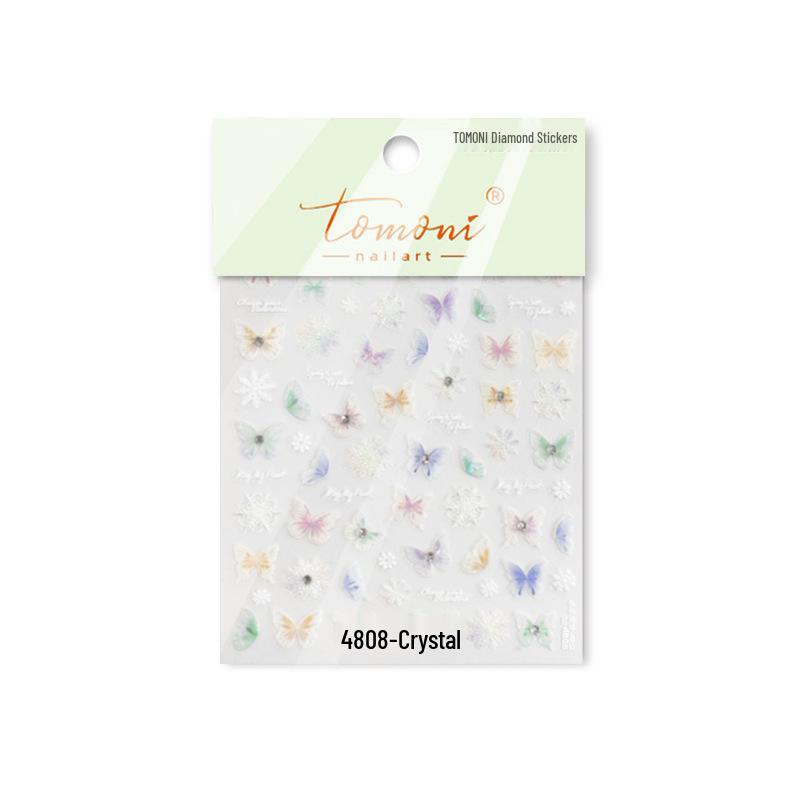 

Наклейки для ногтей Tomoni Crystal Diamond Fairy Butterfly для детей - Горячие стильные канцелярские товары