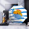 Royal Football Emblem Umbrella 8-Frame for Travel, Camping, Casual Lightweight Portable Umbrella, Essential for Every Family Holidays Gift