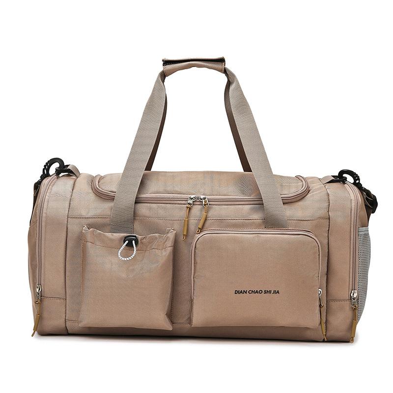 Multifunctional travel bag, large-capacity storage, duffel bag, pull rod fitness bag, independent shoe position, sports bag. хаки