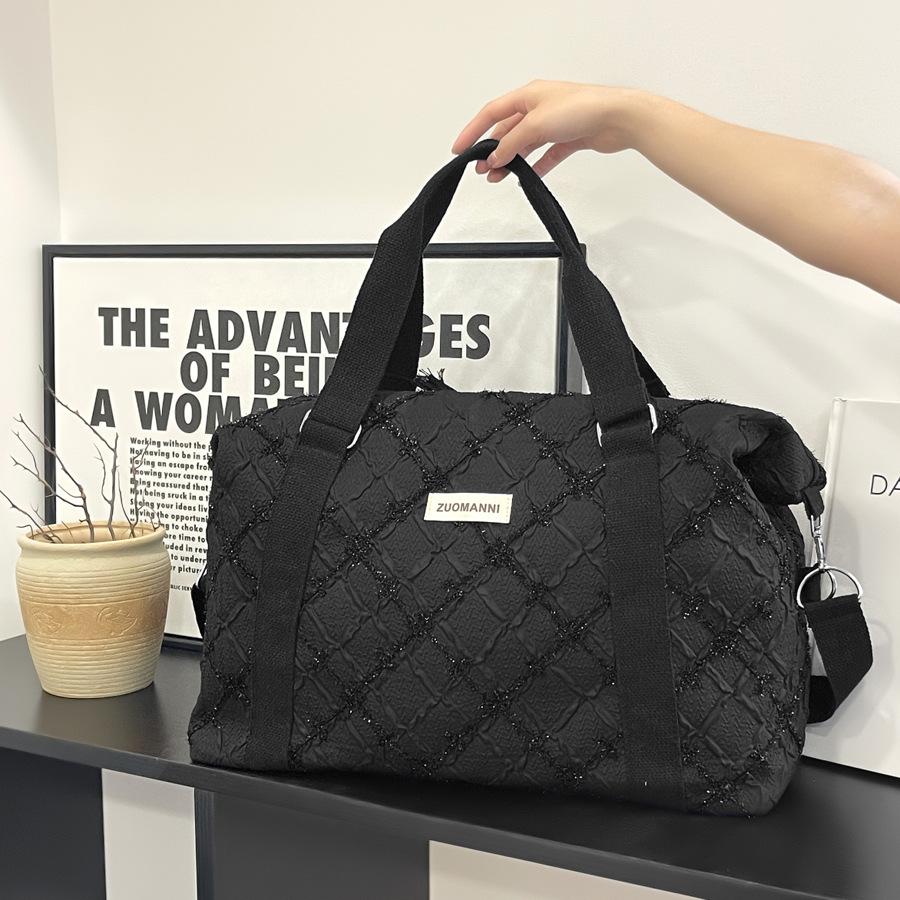 Travel Bag, Foreign Style, Exquisite and Simple Texture, Fitness Bag, Light Storage Bag, Shoulder Large Capacity Commuter Tote Bag