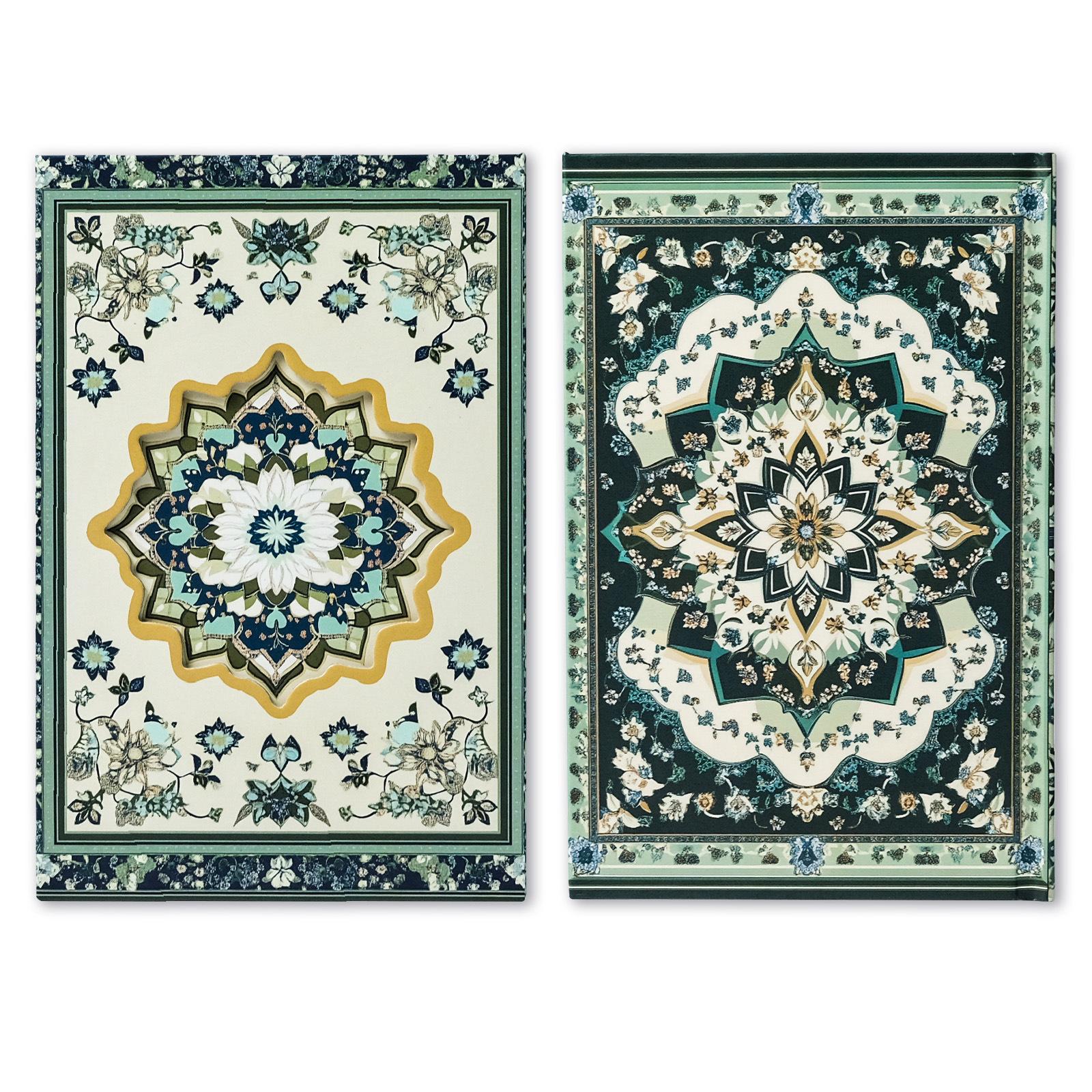 

Ретро Узор Портативный Блокнот Полый Магнитная Застежка Дневник