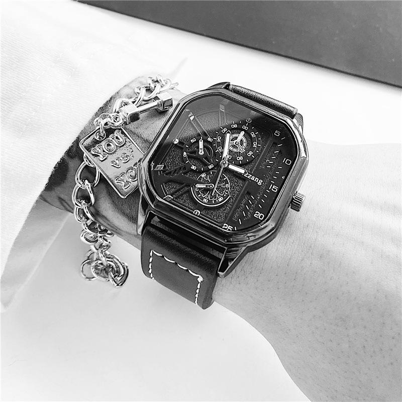 CQ154 Fashionable Men watch cool quartz watches for middle and high school students casual clock gifts watches for man