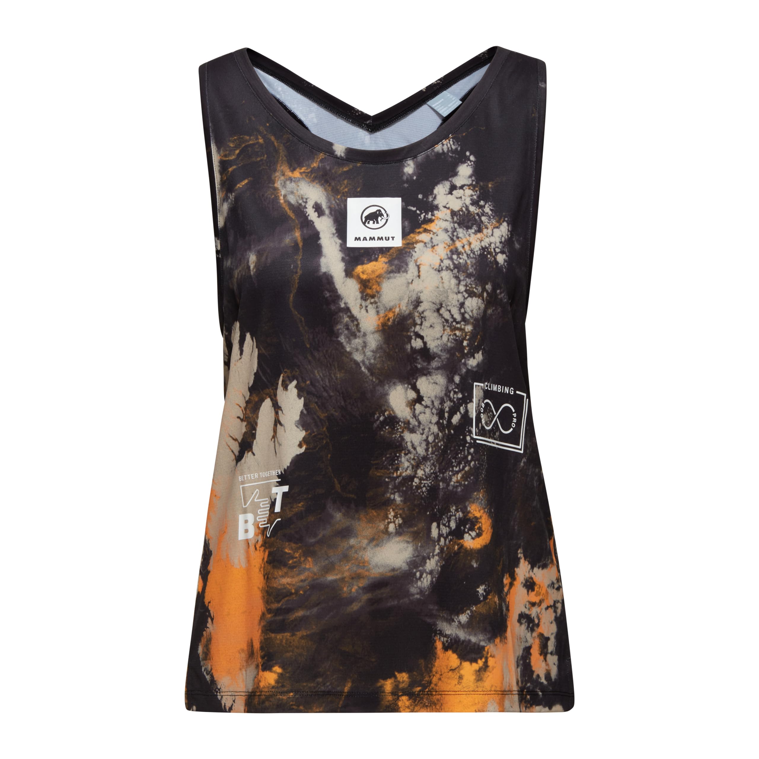 

Женская спортивная майка Massone Sender [Mammut] 1017-06080 черно-мандариновый