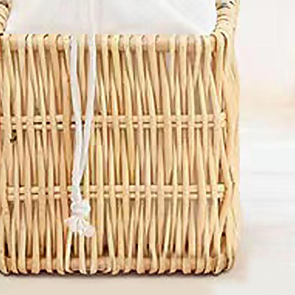 Hand Woven Rattan Handbag for Women Top Handle Boho Small Fashion Bucket Bag Purse Basket