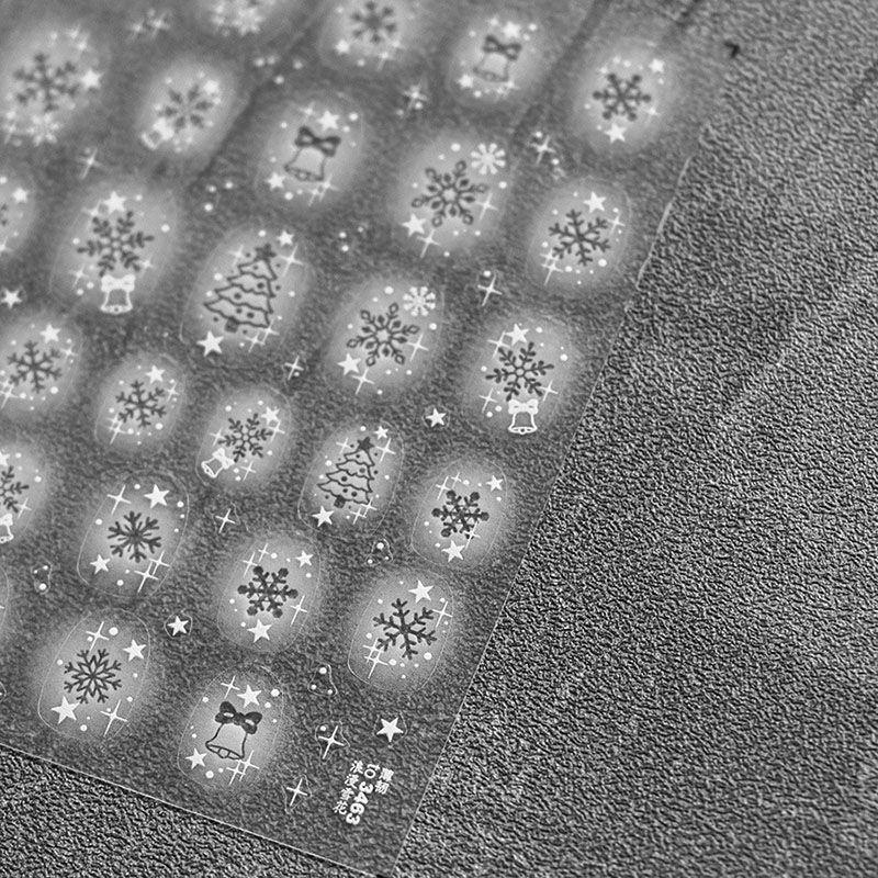 

Romantic Cut Out Snowflake Tomoni Adhesive Nail Sticker Romantic Snowflake 3463