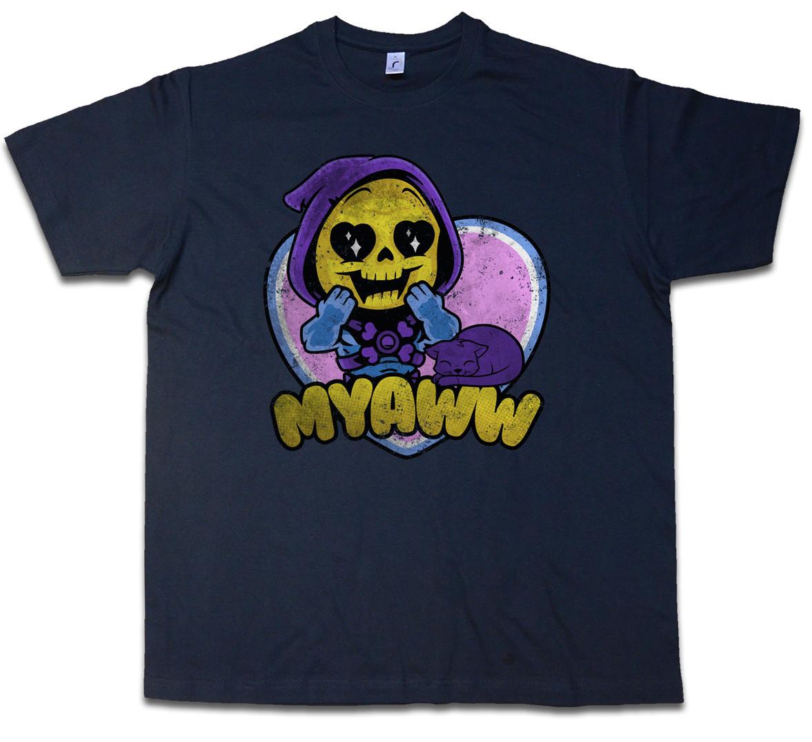 MYAWW T-Shirt Mens Womens Tees Top Prince Masters Adam Fun Series of the He Battle Cat Universe Man S