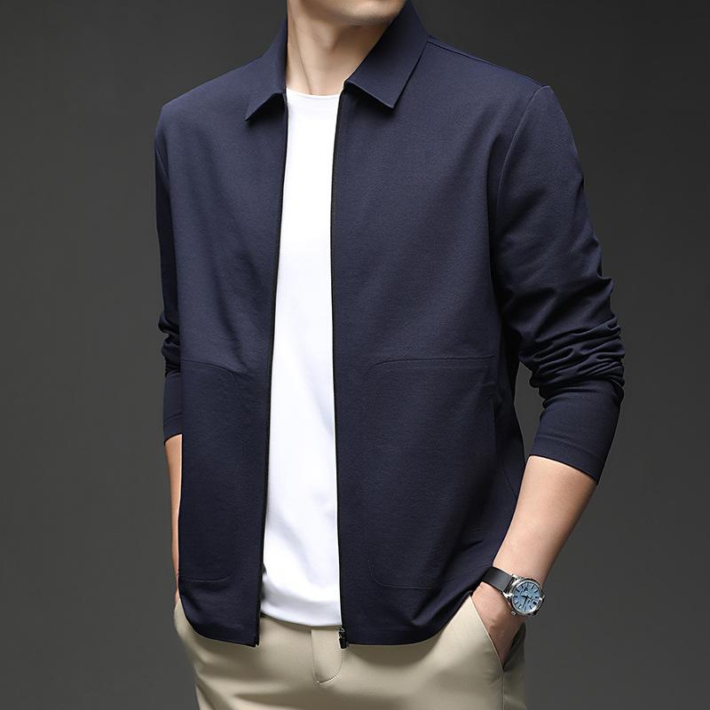 Coat Lapel Collar Jacket Autumn Men s Business Casual UV Protection Versatile L