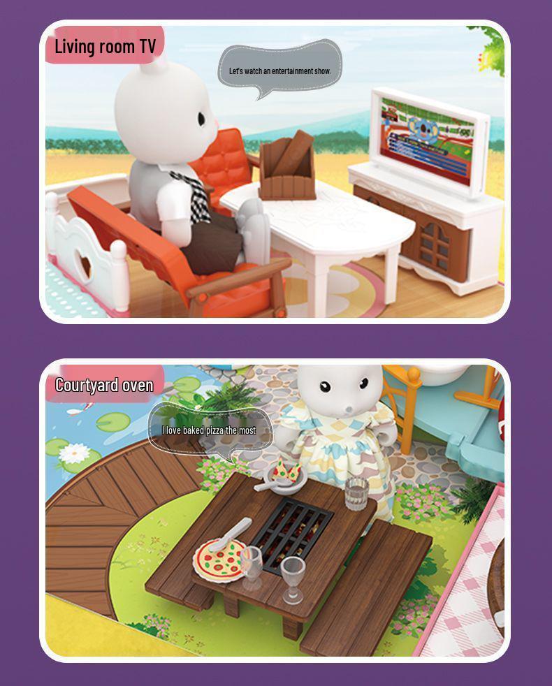 Girls' Role-Playing Koala Diary RV Camper Dollhouse