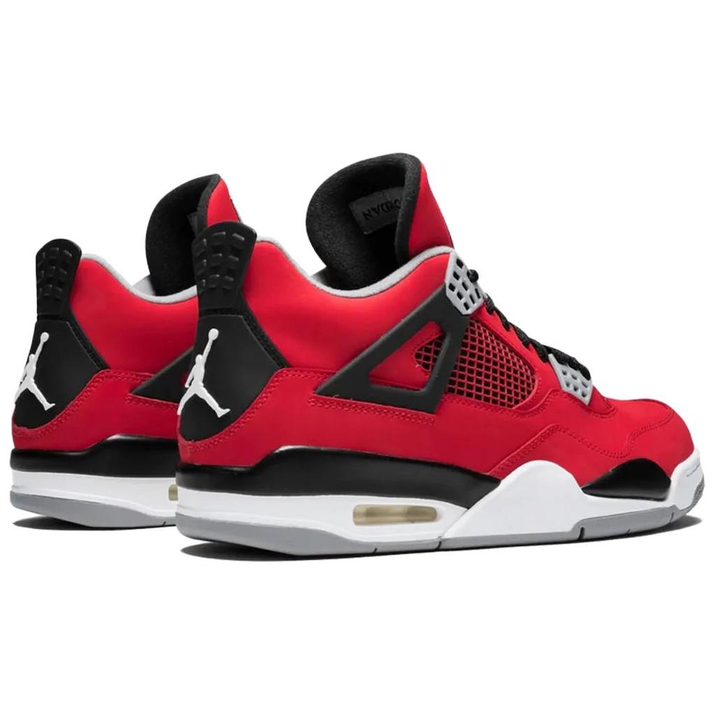 Jordan Air Jordan 4 Abrasion Resistant Mid Top Vintage Basketball Shoes Unisex Red FQ8138-600