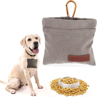 Dog Treat Pouch with Clip Waterproof Dog Training Snake Reward Bag Portable Hand Free Dog Walking Bag Outdoor Auto Closing Puppy Food Storage Bag