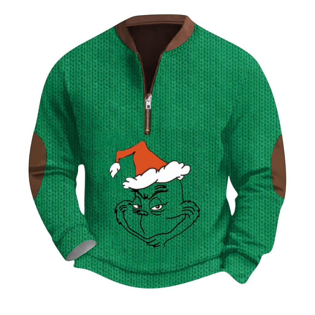 Men'S Outdoor Zipper Long Sleeved Sportswear Casual Sweatshirt