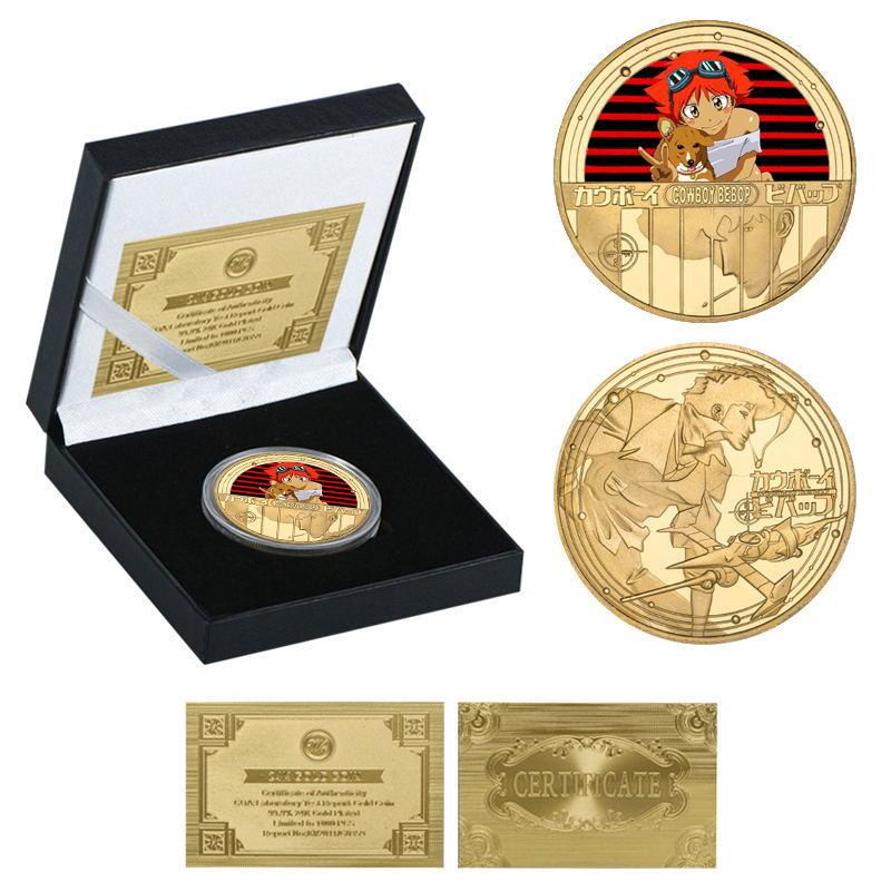 Cowboy Commemorative Coin, Anime Coin, Peripheral Commemorative Coin, Die Cast Metal Coin, Badge, Gift Collection