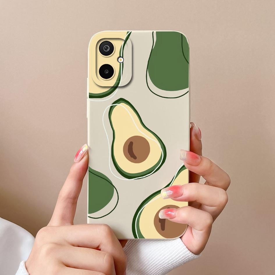 Casing For Samsung Galaxy M06 S25 Edge A06 F06 F16 M16 Beautiful Flowers Avocado High Quality Shockproof Silicone Protective Cases For Samsung Housing