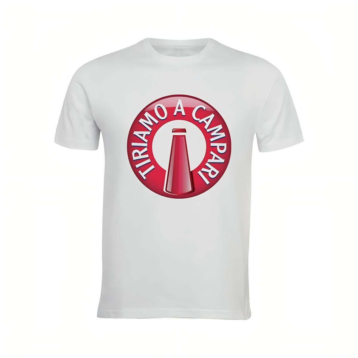 Ti Amo A Campari Round Logo T-Shirt 3XL белый