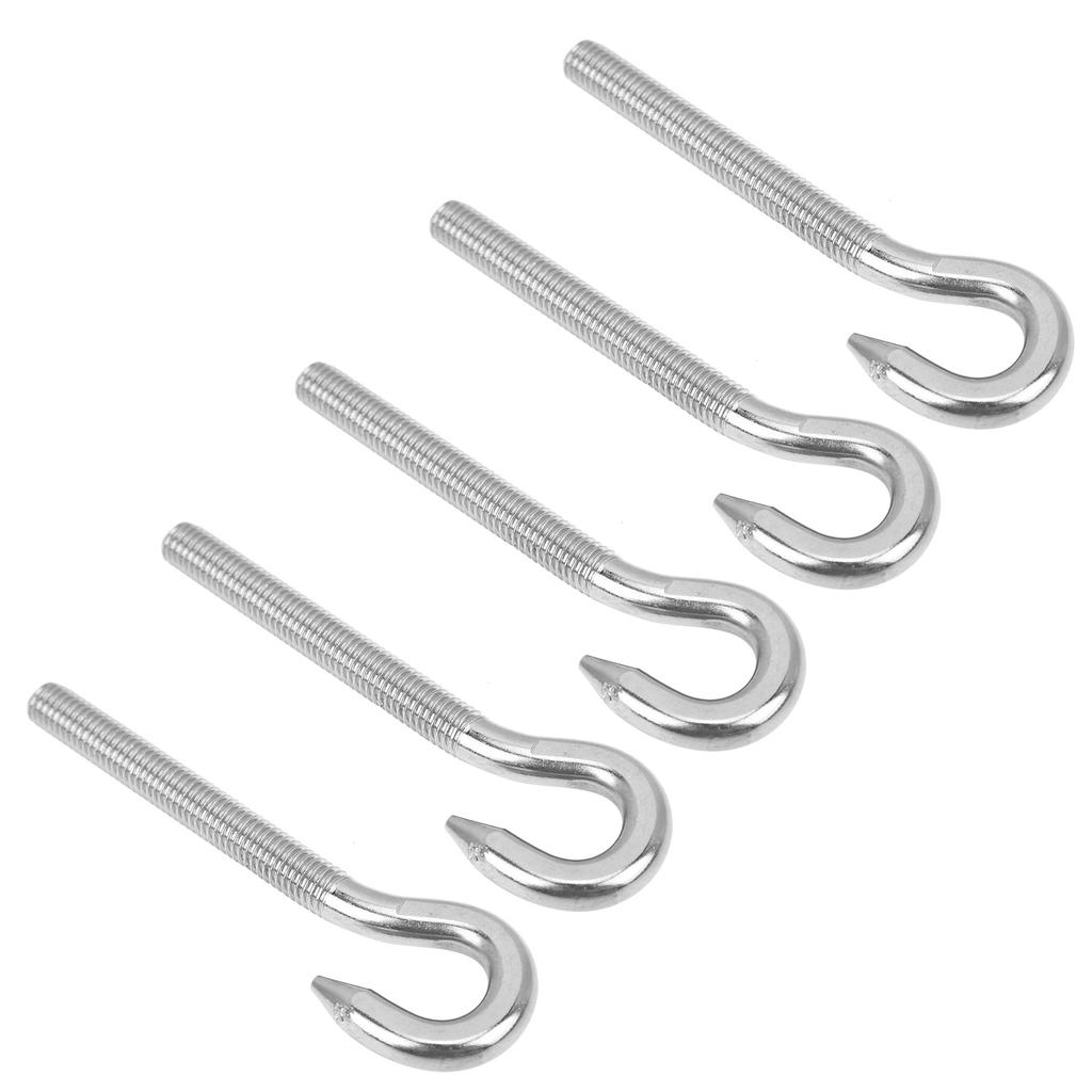 5Pcs Screw Hook Stainless Steel High Hardness Cup Hook for Mechanical Equipment HomeM8