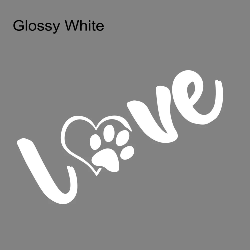 Paw Love Dog Footprint Graphic Car Sticker Creative Auto Body Decoration Vinyl Decal Accessories For Car Truck Off-road SUV Van