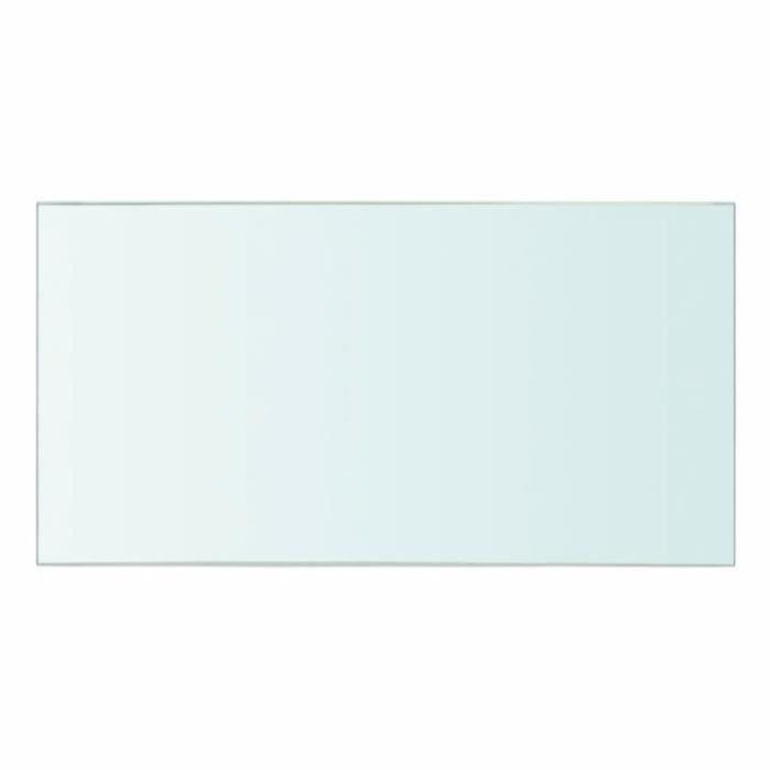 Panneau d'étagère - vidaXL - Verre transparent - 30 x 15 cm - Design contemporain - Charge 15 kg