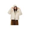 Anta Simple Casual Short Hooded Warm Down Jacket Women Outerwear 162548910-1