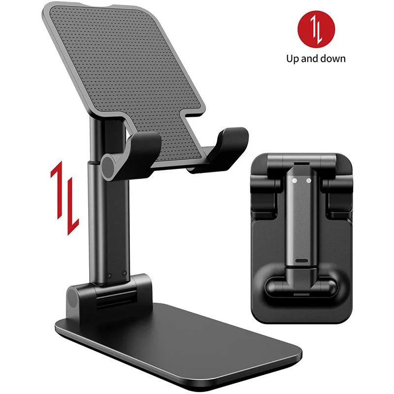 Foldable ABS Desktop Mobile Phone Stand For iPad iPhone 16 15 Smartphone Support Tablet Desk Cell Phone Portable Holder Bracket