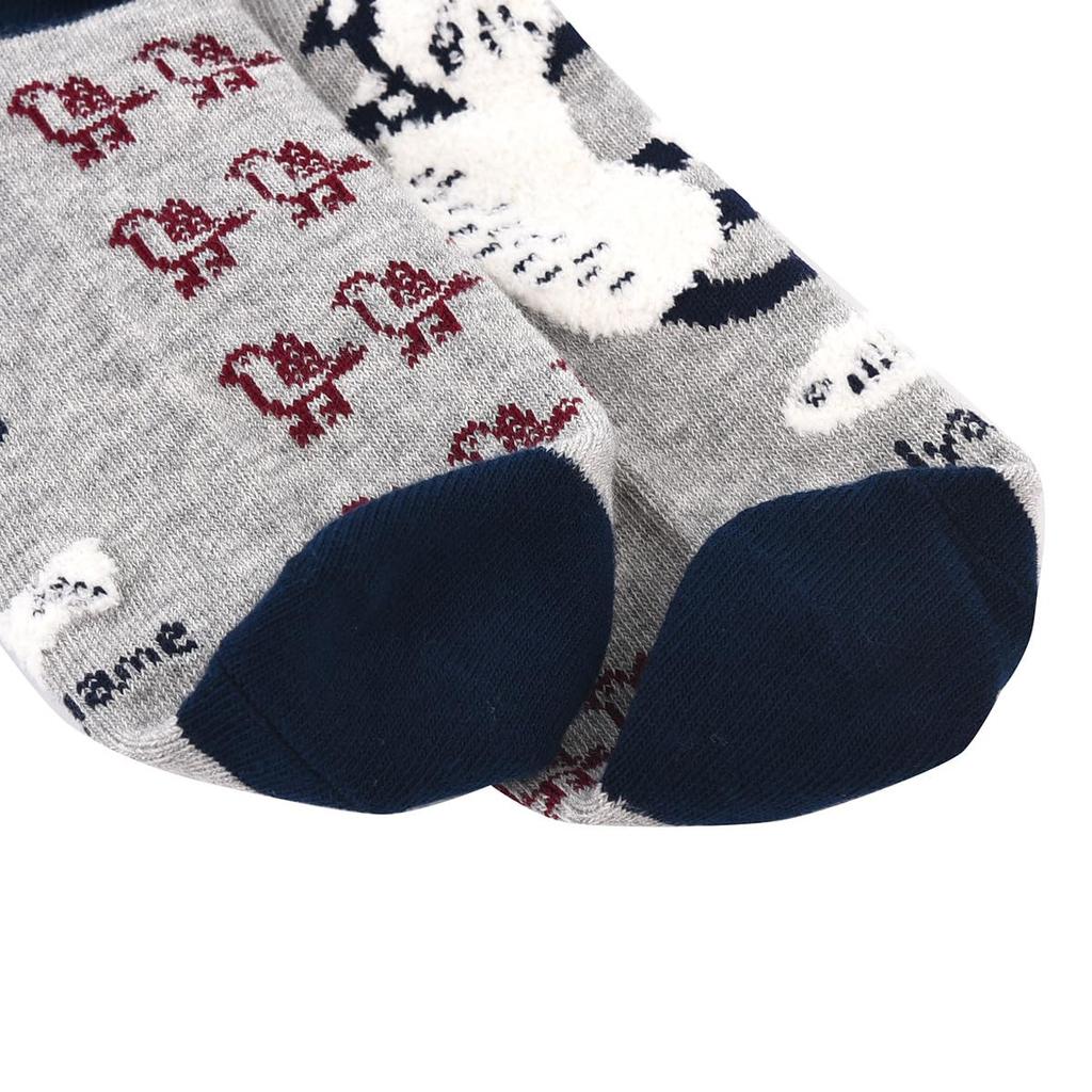 Stylish and cute jacquard socks featuring Matilda Kusuguru crew perfect for nursery school Heather women's print. socks, teachers. 23-6718 (#1/MGY