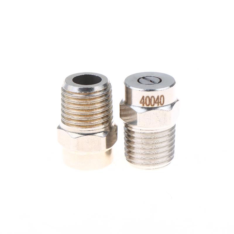 2Pcs 0/15/25/40 Degree Water Jet Angle Speed 1/4Thread Pressure Washer Cleaning Nozzle For Pressure Washer Jet Wash Spray Nozzle