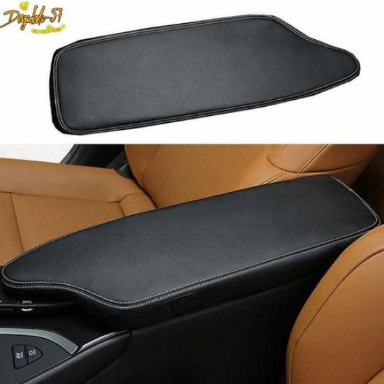 Black Leather Car Armrest Box Protector Cover For Lexus UX200 250h -