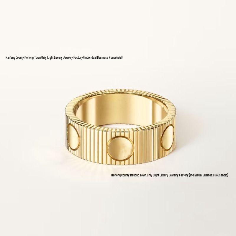 Inele Kaga Love Eternal CNC: Design Modern cu Caneluri pentru Șuruburi pentru Cupluri