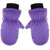 Windproof Plush Ski Mittens Waterproof Thick Children Gloves Outdoor Hand Covers  Winter Outdoor