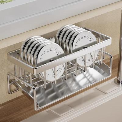 Stainless Steel Wall-Mounted Kitchen Sink Organizer
