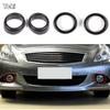 Carbon fiber/Black For Infiniti G25 G37 2010-2013 Car Front Fog Light Lamp Cover Trim Car Accessories