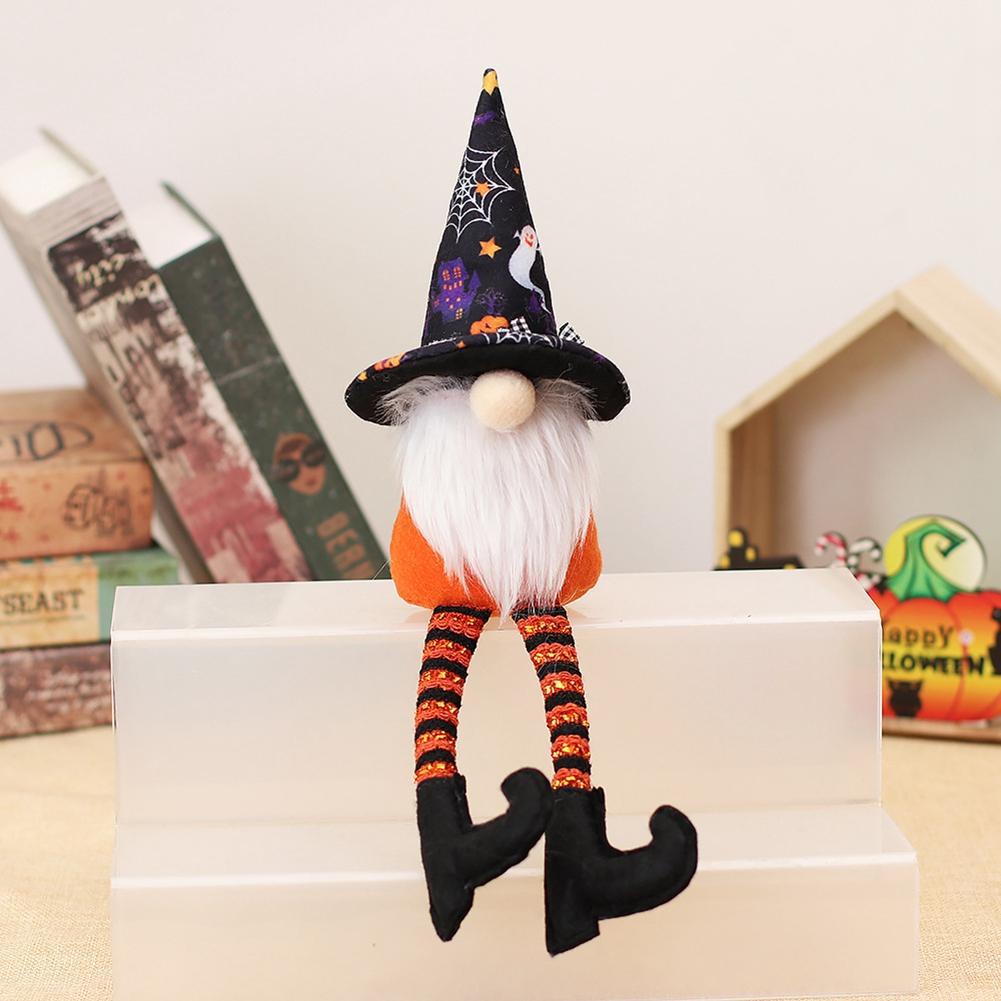 T02C!Halloween Decorations Party Decor Gnome Faceless Gnome For Home Desktop Decorations