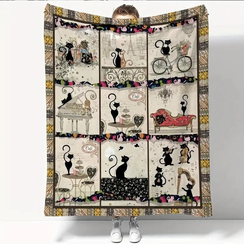 

Рождественский креативный фланелевый плед с цветочным принтом, мягкий и удобный диванный плед для сна, домашний плед, идеальный домашний подарок для 30x40in