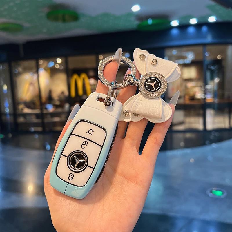 Car Key Case Cover Shell Fob for Mercedes Benz Cla250 Mercedes Benz GLS53 2019 GLS450 Maybach GLS600 2021 AMG C63S GLE 450 2020 gfu1