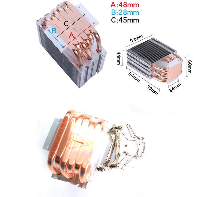 DIY CPU Cooler with 2-6 Pipe Semiconductor Refrigeration Heatsink Tower