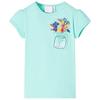 Kids T Shirt Light Mint Green Size 128