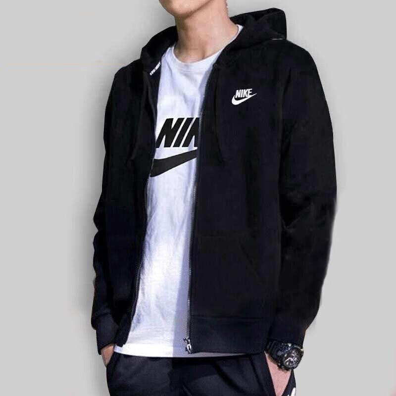 Nike Giacca in Spugna con Cappuccio da Uomo a Maglia BV2649