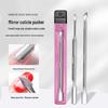 Double-Ended Stainless Steel Cuticle & Nail Remover Tool with Mirror Finish