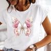 (Asian Size) Women Tee Clothing Butterfly 90s Trend Casual T Shirt Fashion Lady Female Top Printed Graphic Short Sleeve T-shirts