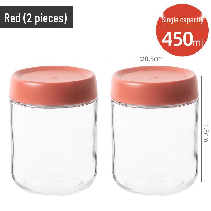 Glass Sealed Lid Container for Yogurt, Tea, Coffee, Dried Fruit, Honey, and Bird's Nest Portioning