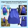 Drawstring Backpack Large Capacity Water Resistant Nylon Gym Bag for Travel and Sports Lightweight Sack for Men Women