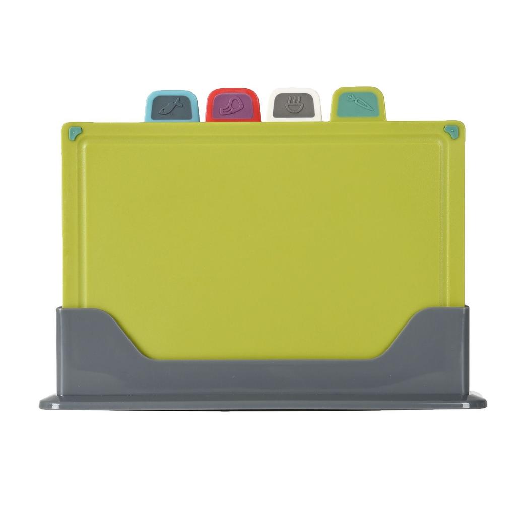 Plastic Classified Cutting Board 4-Piece Set for Home, Baby Food Prep, Fruit Cutting & Kitchen Use