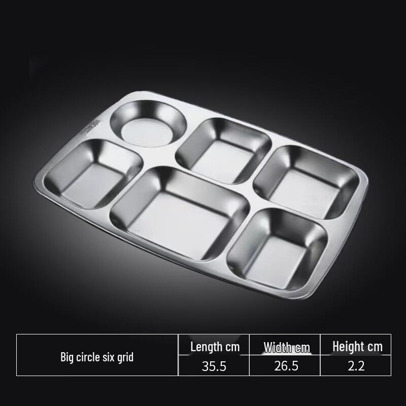 LIJIA Edelstahl geteilter Speiseteller