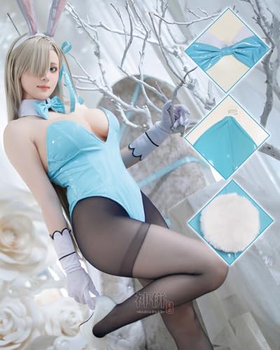 [Excellent Quality] Ichinose Asuna Cosplay Bunny Suit with Bunny Ears from Zero One Blue Archive, Full Set for Adults (Size S)