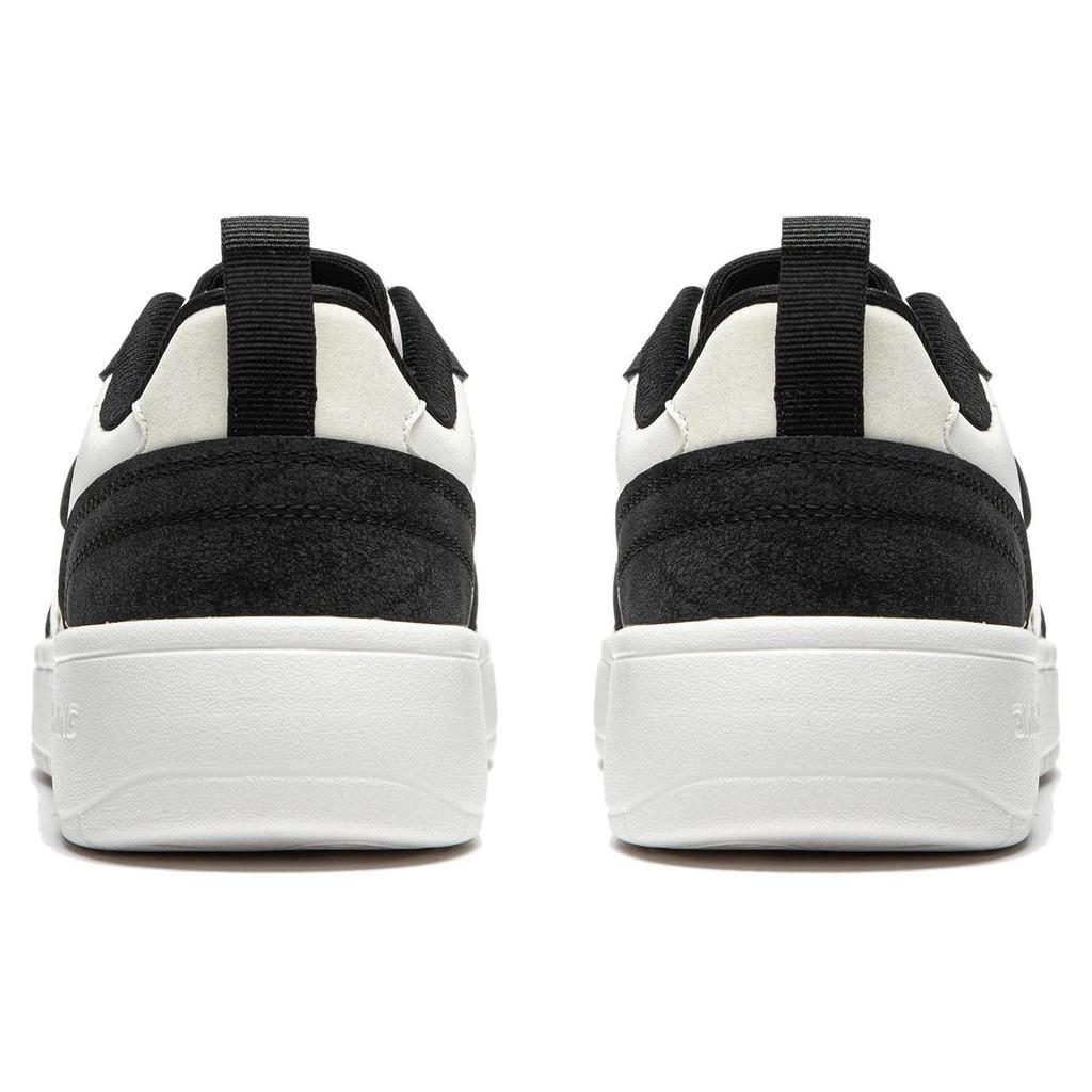 Li Ning Sycee V2 Rutschfeste, dämpfende und abriebfeste Low-Top-Skateboardschuhe für Damen, Schwarz/Weiß, AGCU248-5