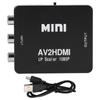 Mini AV To HDMI 1080P 60HZ Output High Definition Adapter Video Converter with USB CableBlack